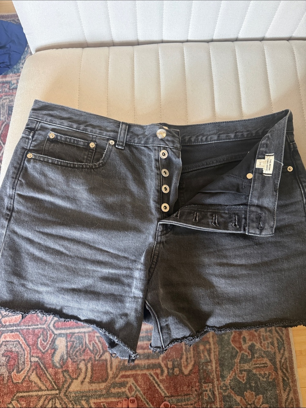 Madewell Black Denim Shorts